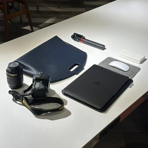 jackspark適用於macbookair電腦包14寸手提高級感小衆公文包女士文件包華爲matebook13筆電手提包真皮簡約