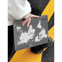 MIUCHO 世界地圖電腦殼適用於蘋果22款M2簡約air13透明macbook14磨砂pro原創設計防摔pro16寸防磕碰保護硬殼