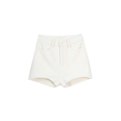 搭配靴子的毛呢短褲女秋高腰a字褲小個子秋冬外穿靴褲子2025新款