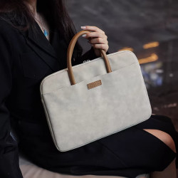 日本STELU防水防震手提電腦包適用蘋果macbookair13.3英寸華爲matebookD14華碩惠普15.6聯想筆電包