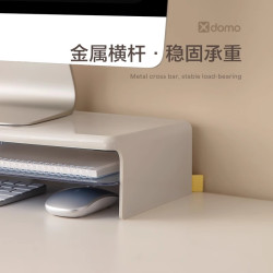 得力電腦增高架顯示器托架墊高底座桌上型支架桌面收納架子置物架