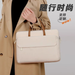 日本STELU女士筆記型電腦包上班通勤手提包簡約商務公文包戴爾聯想14寸華爲小米蘋果Macbook Air13.3/16英寸