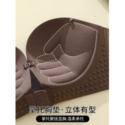 無肩帶內衣女小胸聚攏顯大防滑前釦無痕抹胸防走光美背裹胸文胸罩