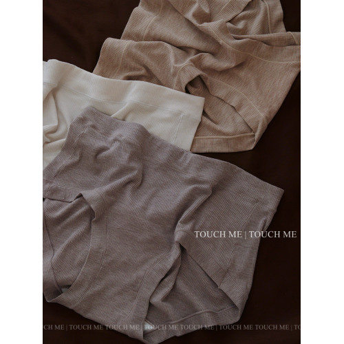 touchme法式復古螺紋裸肌感內褲女莫代爾透氣桑蠶絲抑菌襠中腰3條 touchme法式復古螺紋裸肌感內褲女莫代爾透氣桑蠶絲抑菌襠中腰3條