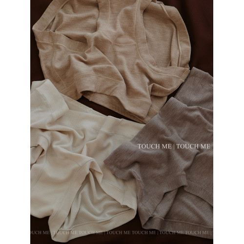 touchme法式復古螺紋裸肌感內褲女莫代爾透氣桑蠶絲抑菌襠中腰3條 touchme法式復古螺紋裸肌感內褲女莫代爾透氣桑蠶絲抑菌襠中腰3條