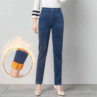 2023秋冬新款燈芯絨女褲子高腰顯瘦條絨哈倫褲寬鬆休閒老爹蘿蔔褲