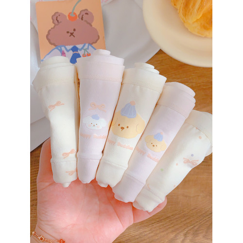 熊哆哆~10A抗菌16cm加長襠內褲女生純棉可愛無痕三角褲2026新款全