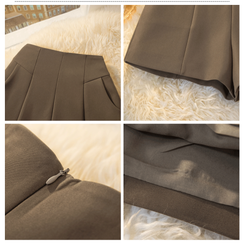 簡約西裝短褲女2025秋季休閒氣質高腰a字濶腿褲顯瘦休閒褲靴褲子