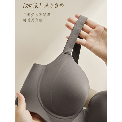 無痕內衣女薄款大胸顯小聚攏收副乳防下垂上托文胸罩2025新款爆款