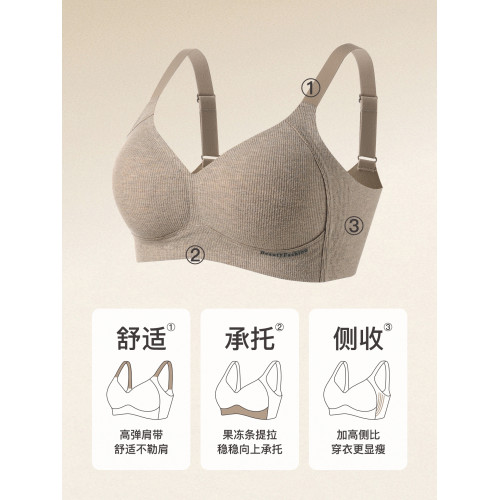 內衣女士小胸聚攏顯大收副乳防下垂上托無鋼圈2025新款爆款文胸罩