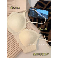 清純白開水 無痕內衣女顯胸小胸聚攏上托軟支撐無鋼圈文胸罩薄款
