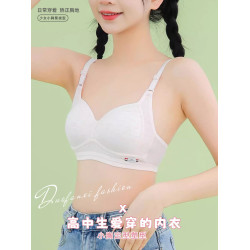高中生內衣女初中學生少女發育期大胸顯小小胸聚攏文胸罩夏季薄款