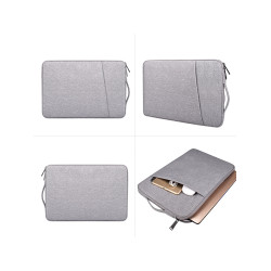 手提筆電內膽包女質感電腦包簡約帆布男基礎百搭電腦保護套輕薄可攜式防震13/14/16寸適用於蘋果聯想華爲戴爾