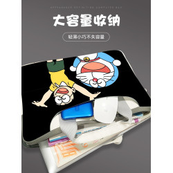 哆啦A夢機器貓筆電手提電腦包1234567英寸適用於戴爾華碩小米新華爲15點6蘋果air16女款惠普通勤防水保護套