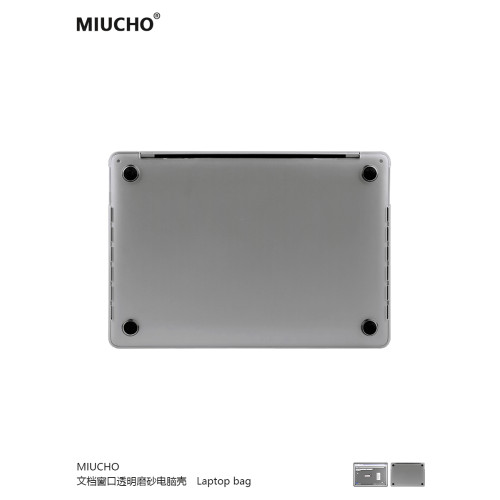 MIUCHO 文檔窗口蘋果電腦殼2026新款M5適用Air15 M2筆電外殼MacBookPro14寸磨砂透明pro16寸防磕碰保護硬殼