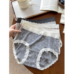 內褲女2025新款10A抑菌純棉襠女生碎花全棉包臀不夾臀女士三角褲