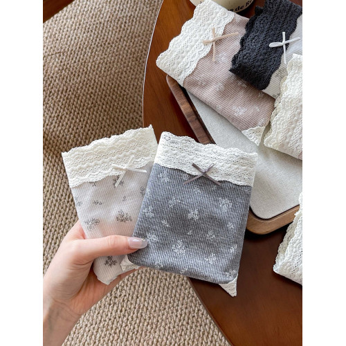 內褲女2025新款10A抑菌純棉襠女生碎花全棉包臀不夾臀女士三角褲