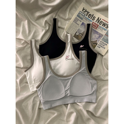 安心貓內衣女生初中生高中少女童青春發育期抹胸運動式背心無鋼圈