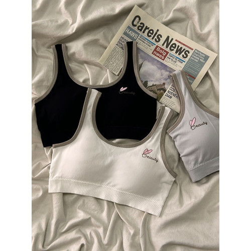 安心貓內衣女生初中生高中少女童青春發育期抹胸運動式背心無鋼圈