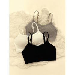 安心貓內衣女一體式薄款運動少女初高中學生吊帶背心抹胸裹胸文胸