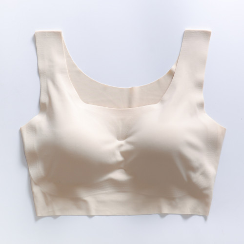 日本內衣女無鋼圈聚攏防震胸罩無痕美背抹胸式跑步背心式運動文胸