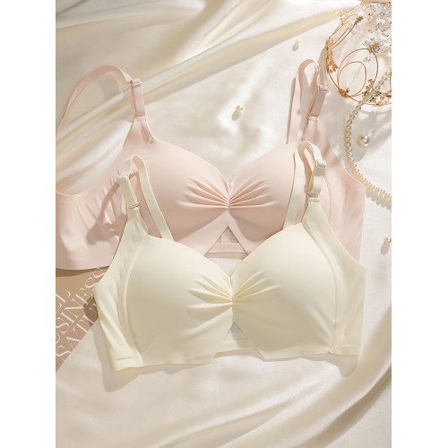 內衣女士胸罩大胸顯小胸聚攏收副乳上托防下垂無鋼圈無痕文胸套裝