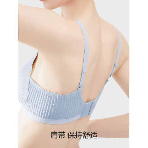 貓人內衣女小胸聚攏收副乳防下垂無鋼圈舒適無痕女士文胸罩軟支撐