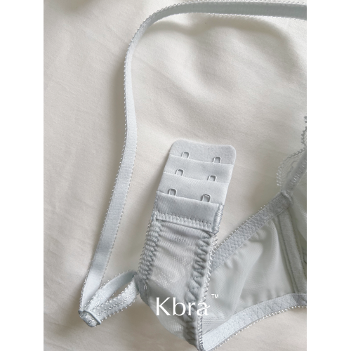 Kbra法式軟蕾絲內衣女微聚攏小胸超薄透氣無鋼圈細肩帶文胸罩