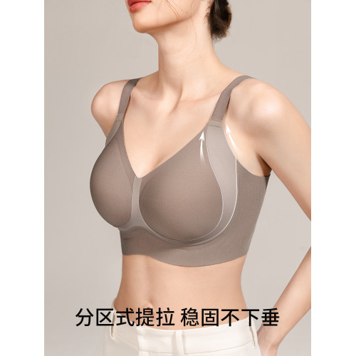 季下大碼內衣大胸顯小文胸胖mm女無痕聚攏收副乳防下垂孕婦胸罩