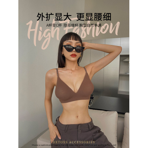 都市麗人外擴胸型內衣女小胸顯大無痕聚攏漫畫胸防下垂無鋼圈文胸
