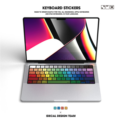 適用macbook鍵盤貼紙19款蘋果筆電Pro13Air鍵盤華爲貼創意貼膜