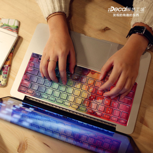 適用macbook鍵盤貼紙19款蘋果筆電Pro13Air鍵盤華爲貼創意貼膜