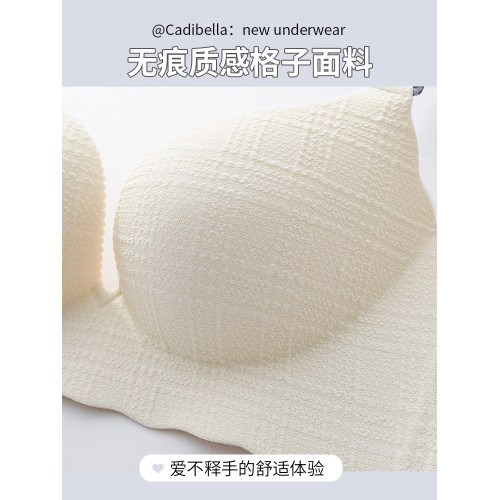 無痕內衣女一片式無鋼圈調整型文胸小胸顯大聚攏收副乳防下垂胸罩