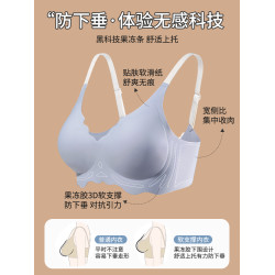 內衣女小胸聚攏上托防下垂無痕軟支撐無鋼圈收副乳顯大薄款文胸罩