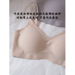 超舒適~無痕光面小胸顯大內衣可拆卸手掌杯聚攏收副乳親膚透氣Bra