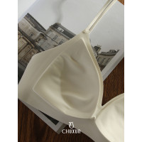 珠光細閃交叉美背內衣輕薄無痕無鋼圈大U背文胸無鋼圈無痕上托夏