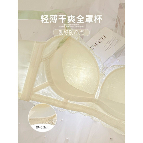 大胸顯小內衣女調整型收副乳防下垂聚攏無鋼圈薄款夏季大碼文胸罩