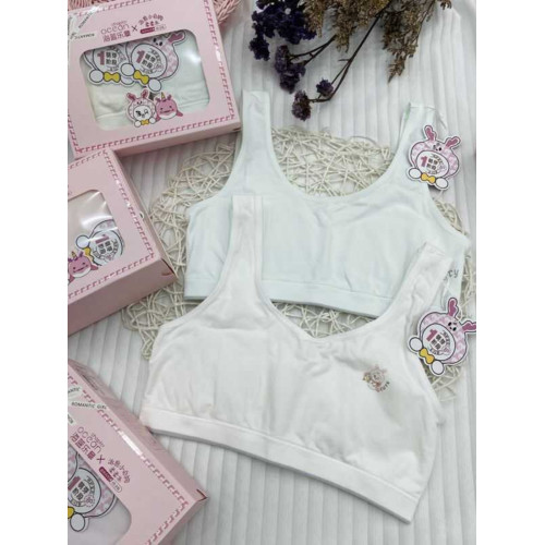 海藍樂章無痕速乾少女文胸女童發育期透氣內衣背心初中高中小學生