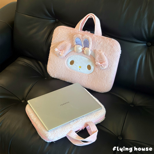 可愛卡通粉色少女心筆記型電腦包可攜式手提文件包iPad平板收納包 可愛卡通粉色少女心筆記型電腦包可攜式手提文件包iPad平板收納包