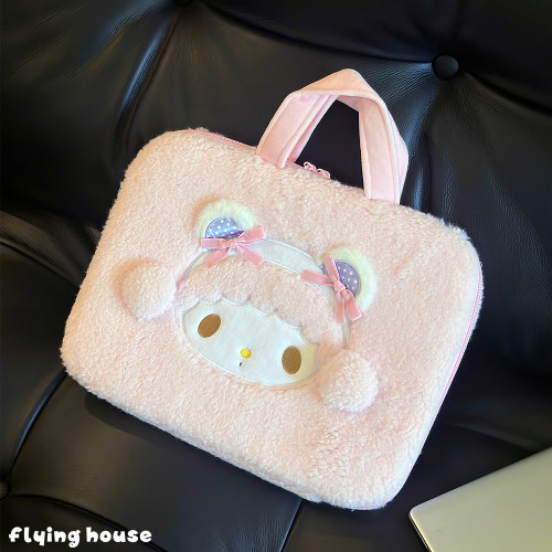 可愛卡通粉色少女心筆記型電腦包可攜式手提文件包iPad平板收納包 可愛卡通粉色少女心筆記型電腦包可攜式手提文件包iPad平板收納包