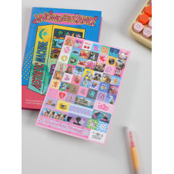 韓國thence可愛個性貼紙筆電鍵盤貼咕卡手賬素材裝飾貼ins小衆