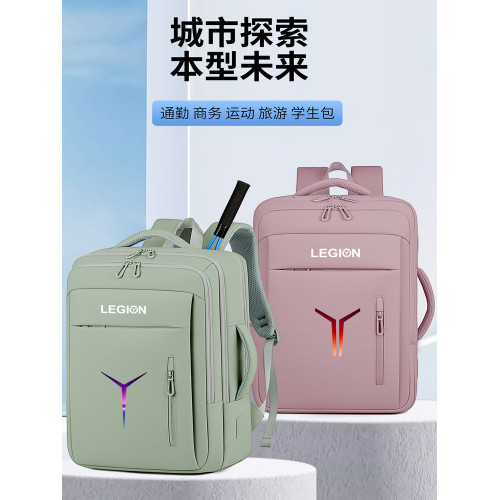 適用2025聯想拯救者R9000P Y9000P/Y9000X Y7000P 筆記型電腦包16英寸遊戯本氣囊雙肩包R7000P大容量防震後後背包