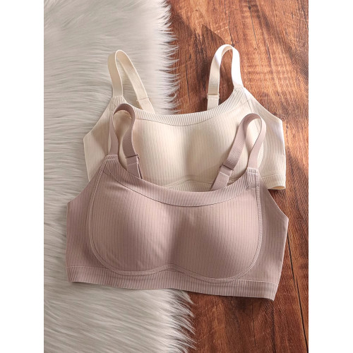 提拉無痕運動內衣女薄款大碼大胸顯小無鋼圈收副乳全罩杯文胸夏季