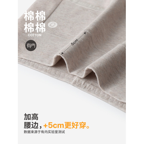 有內女士高腰內褲女純棉抗菌襠2025新款全棉襠收腹大碼女生三角褲