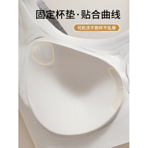 大碼內衣聚攏收副乳防下垂上托大胸顯小美背背心一體式女士文胸罩