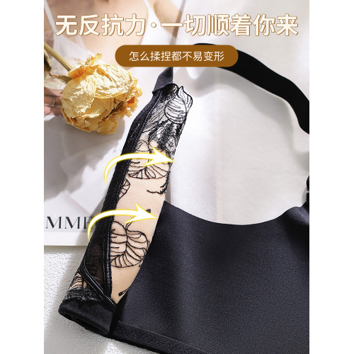 無痕內衣女小胸聚攏無鋼圈收副乳防下垂調整型厚薄款刺綉前釦文胸