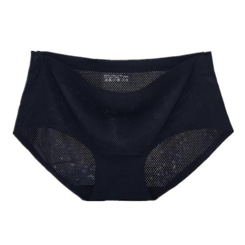 4條胖MM中腰冰絲不起球無痕內褲隱形內褲女加肥加大碼胖妹妹150斤