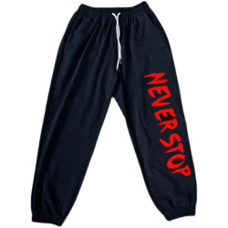 歐美爵士運動褲女休閒寬鬆ins潮字母街舞hiphop百搭束腳嘻哈衛褲