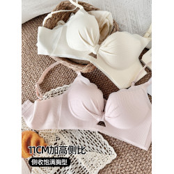 六隻兔子內衣女小胸聚攏顯大胸罩無鋼圈側收副乳防下垂甜美風文胸