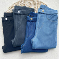 2026新 C家常規款緊身打底松緊腰針織牛仔軟彈力小腳褲女秋冬加絨